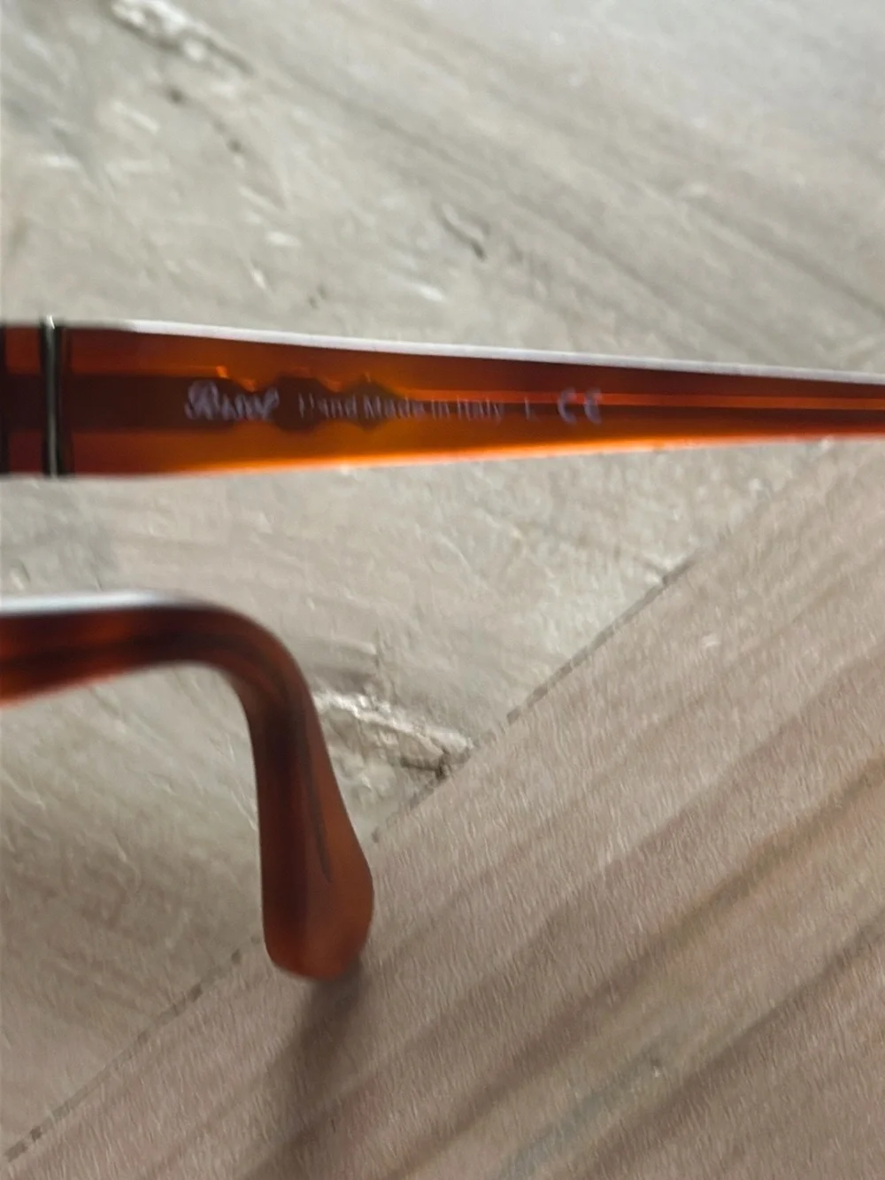 Persol Women's Amber Tortoiseshell Rectangle Glasses 3270-V 96 Terra di Siena